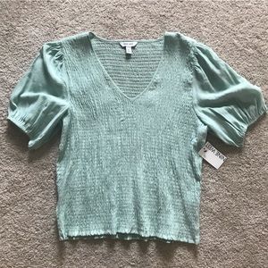 Nine West Light Aqua Top, Size XL, NWT